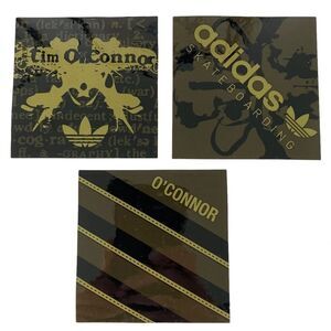 Vintage adidas Skateboarding Tom O’Connor Rorschach Newsprint 3 Skate Stickers